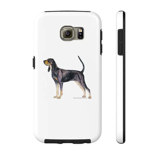Black and Tan Coonhound Illustration Phone Case