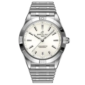 Breitling Chronomat 36mm White Dial Automatic Ladies Watch A10380101A3A1