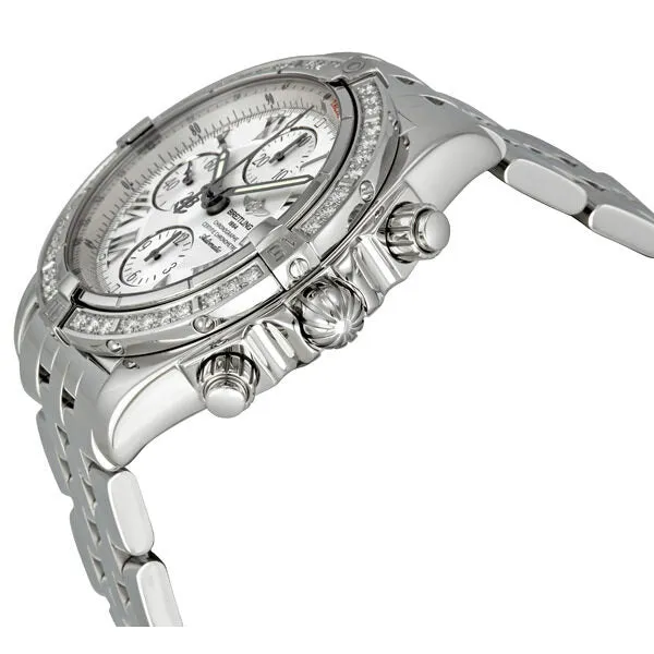 Breitling Chronomat Beige Dial Diamond Bezel Men's Watch A1335653-A653S A1335653/A653