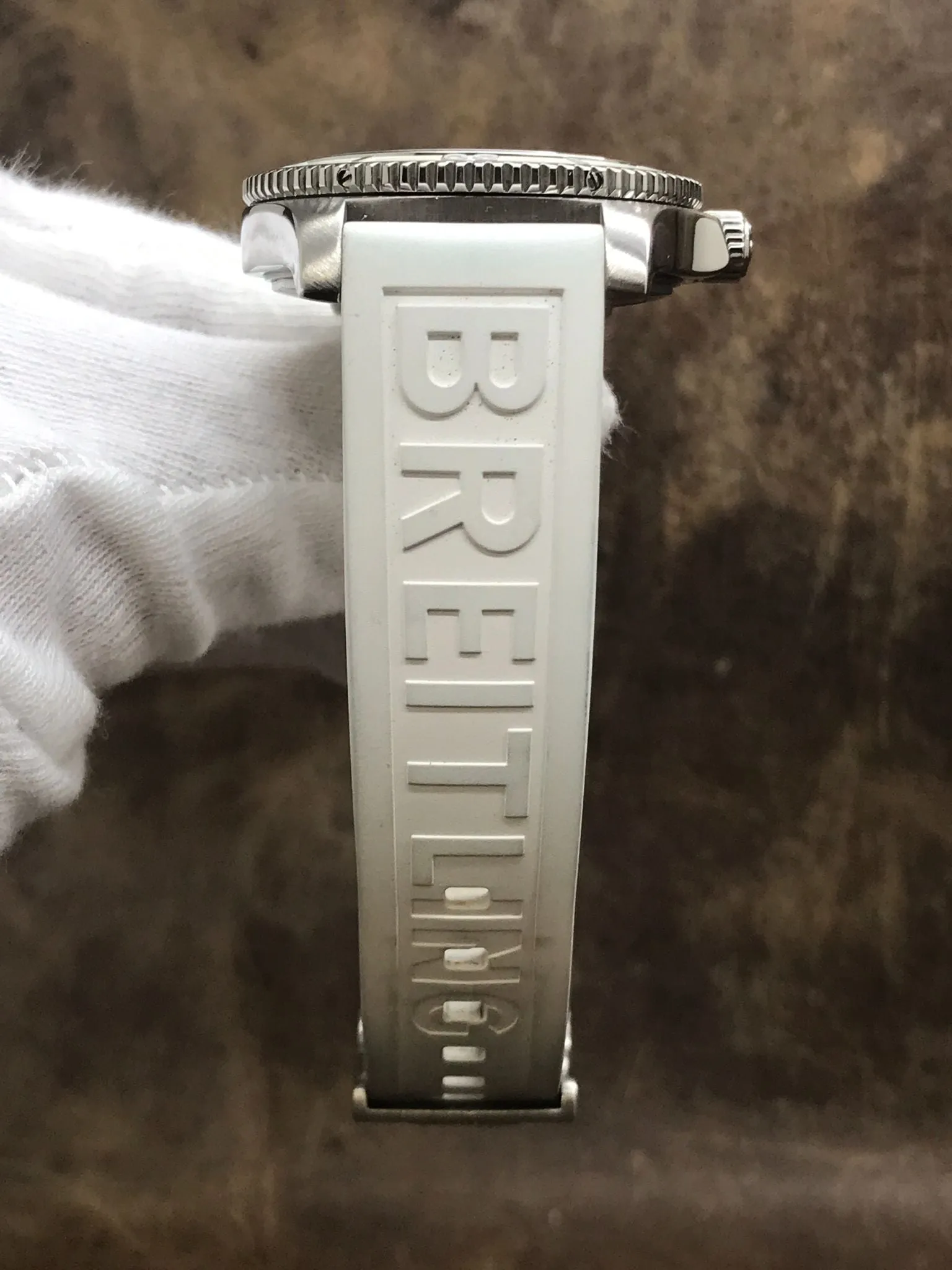 Breitling Superocean 36mm A17316 White Dial Automatic Watch
