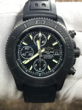 Breitling Superocean Chronograph II Black II BlackSteel L.E M13341 Black Dial Automatic Men's Watch