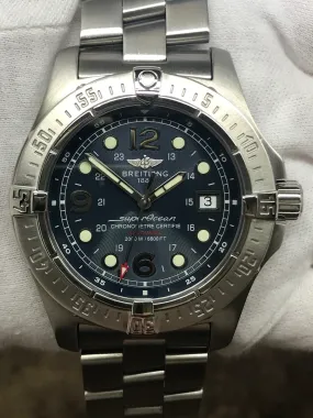 Breitling SuperOcean Steelfish A17390 Black Dial Automatic Men's Watch