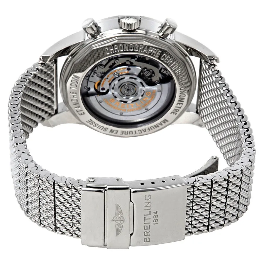 Breitling Transocean Chronograph Silver Dial Men's Watch AB015253-G724SS AB015253-G724-154A