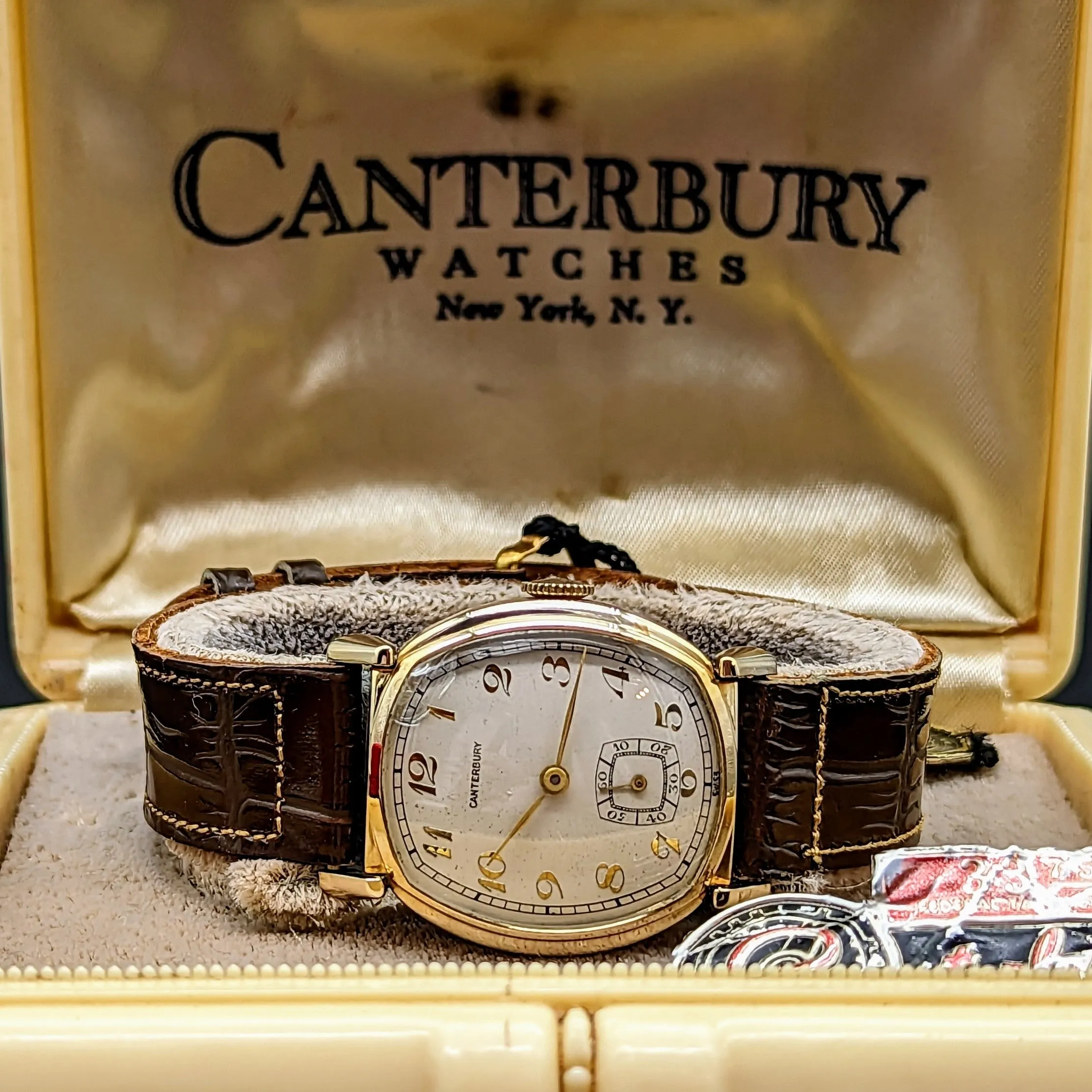 CANTERBURY Wristwatch Swiss Movement by Clifford Watch Co. -IN BOX!