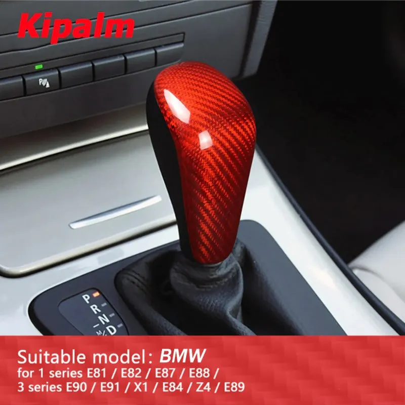 Car Interior Accessories E90 Carbon Fiber Gear Shift Trim For BMW E92 E60 3 Series 5 Series