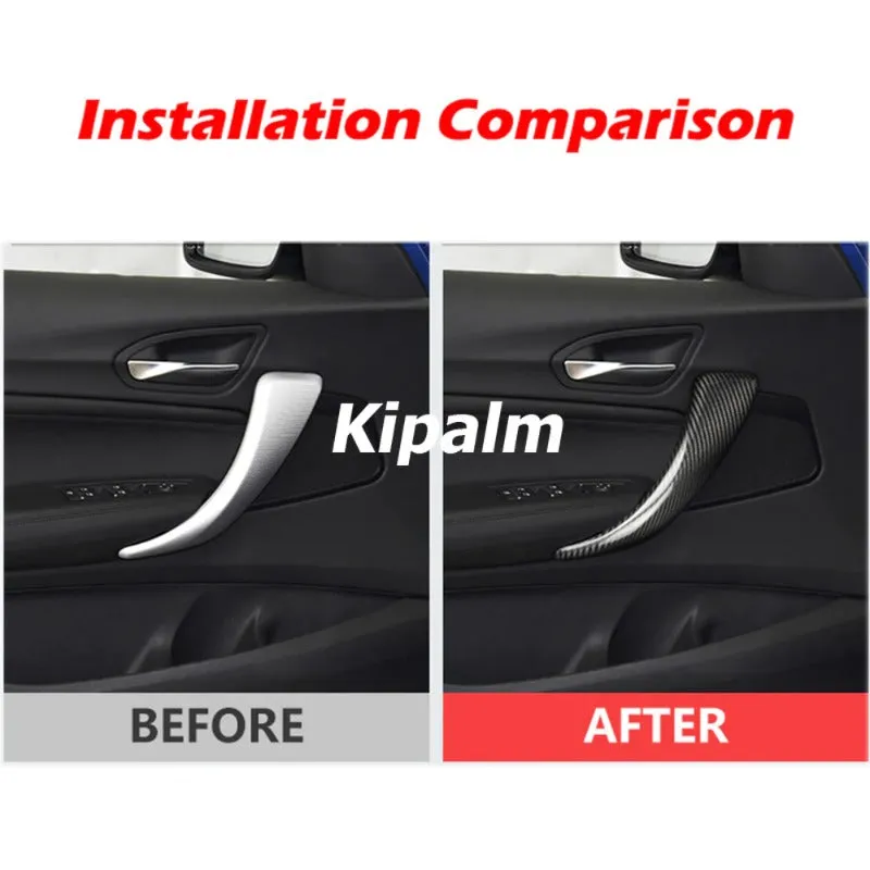 Car Interior F20 F21 F22 F87 Carbon Fiber Inside Door Handle Sticker For BMW