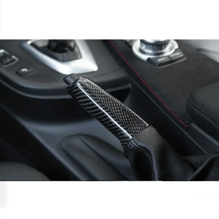 Carbon Fiber Central Handbrake Trim Decals for 1, 3, and X Series (E90, F30, F35) 2013-2017