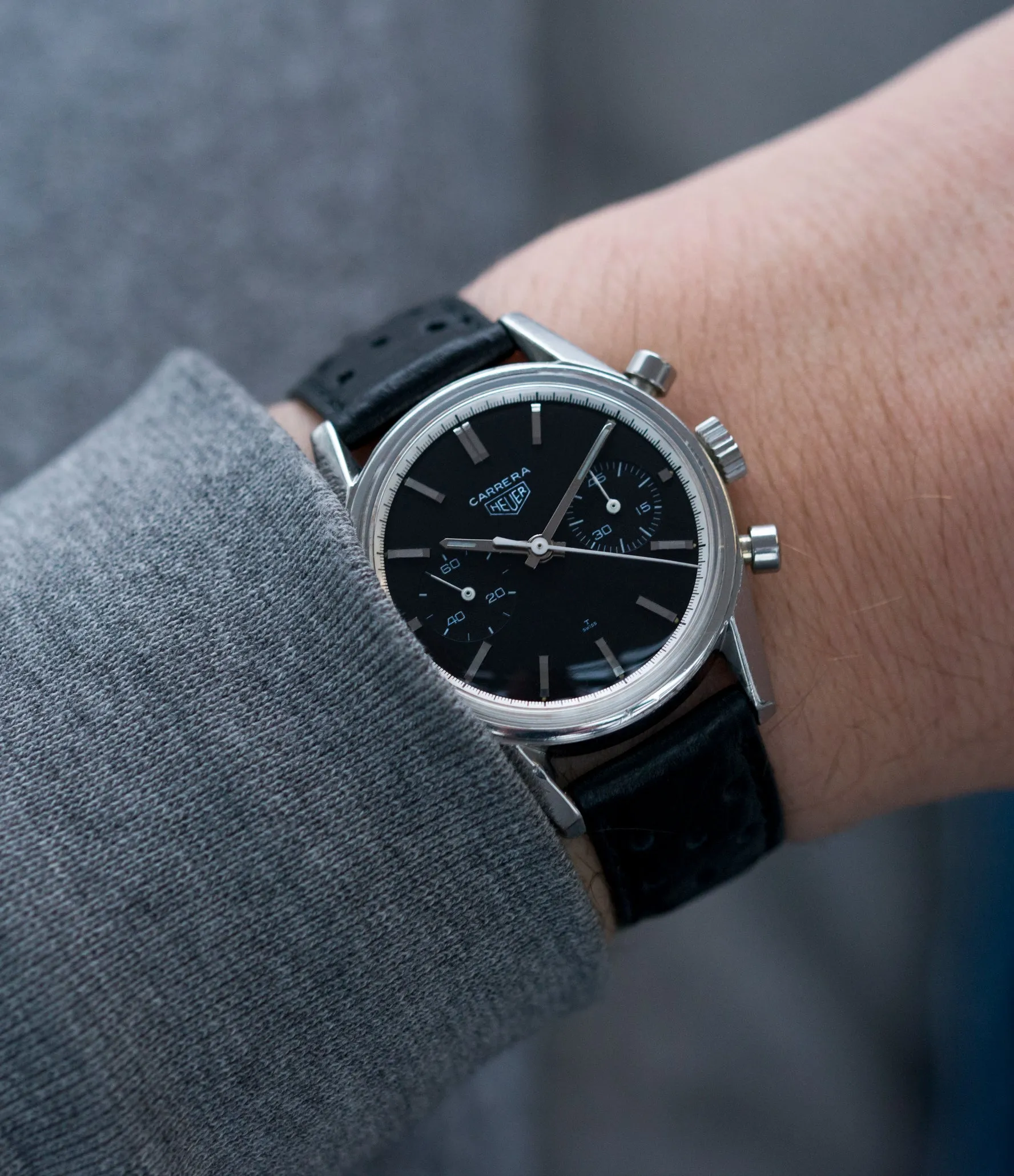 Carrera 3647N | T-Swiss black dial | Steel