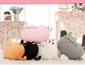 Cat Cotton Pillow With Zipper
