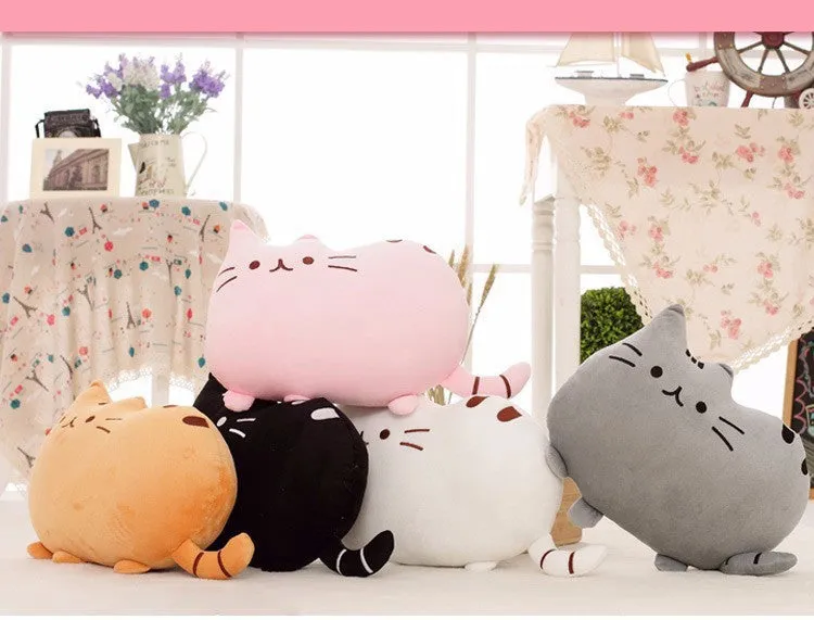 Cat Cotton Pillow With Zipper