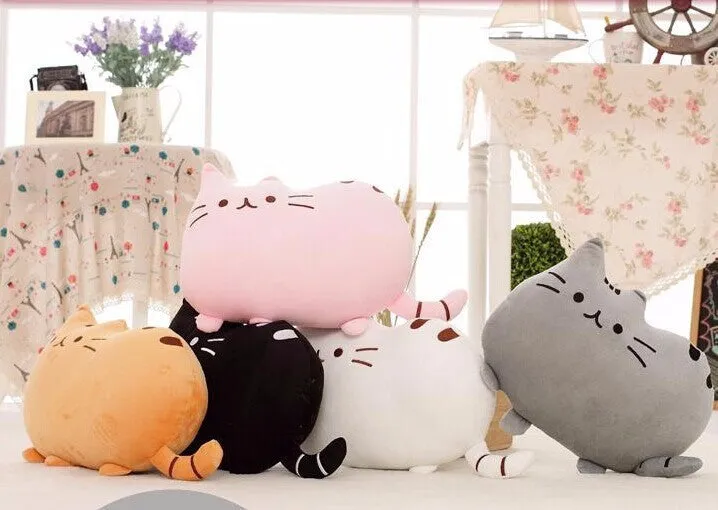 Cat Cotton Pillow With Zipper