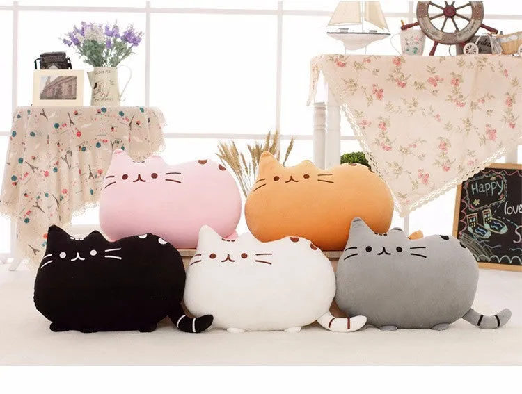 Cat Cotton Pillow With Zipper