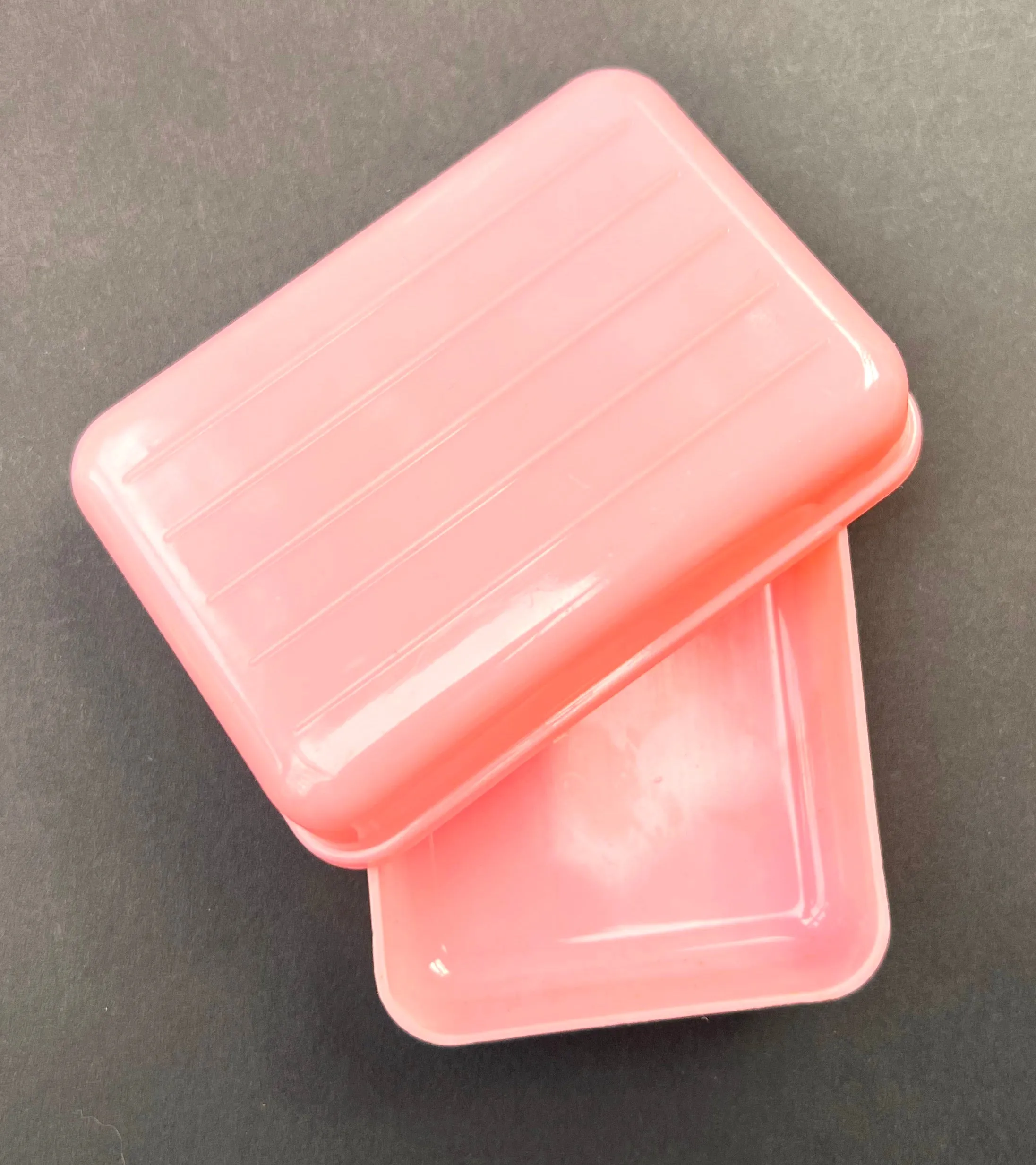 Charming 1950s Suitcase Shaped Travel Set with Soap Dish and Bottle