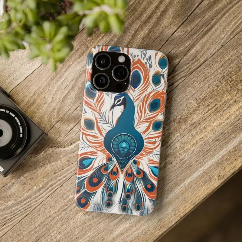 Chic Peacock Flexi Cases for Ultimate Phone Safety
