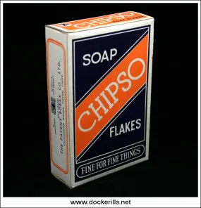 Chipso Soap Flakes. Vintage Packaging Box. The Patent Borax Co., Ltd.