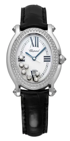 Chopard Happy Sport Diamond 18kt Gold Ladies Watch 277012-1001