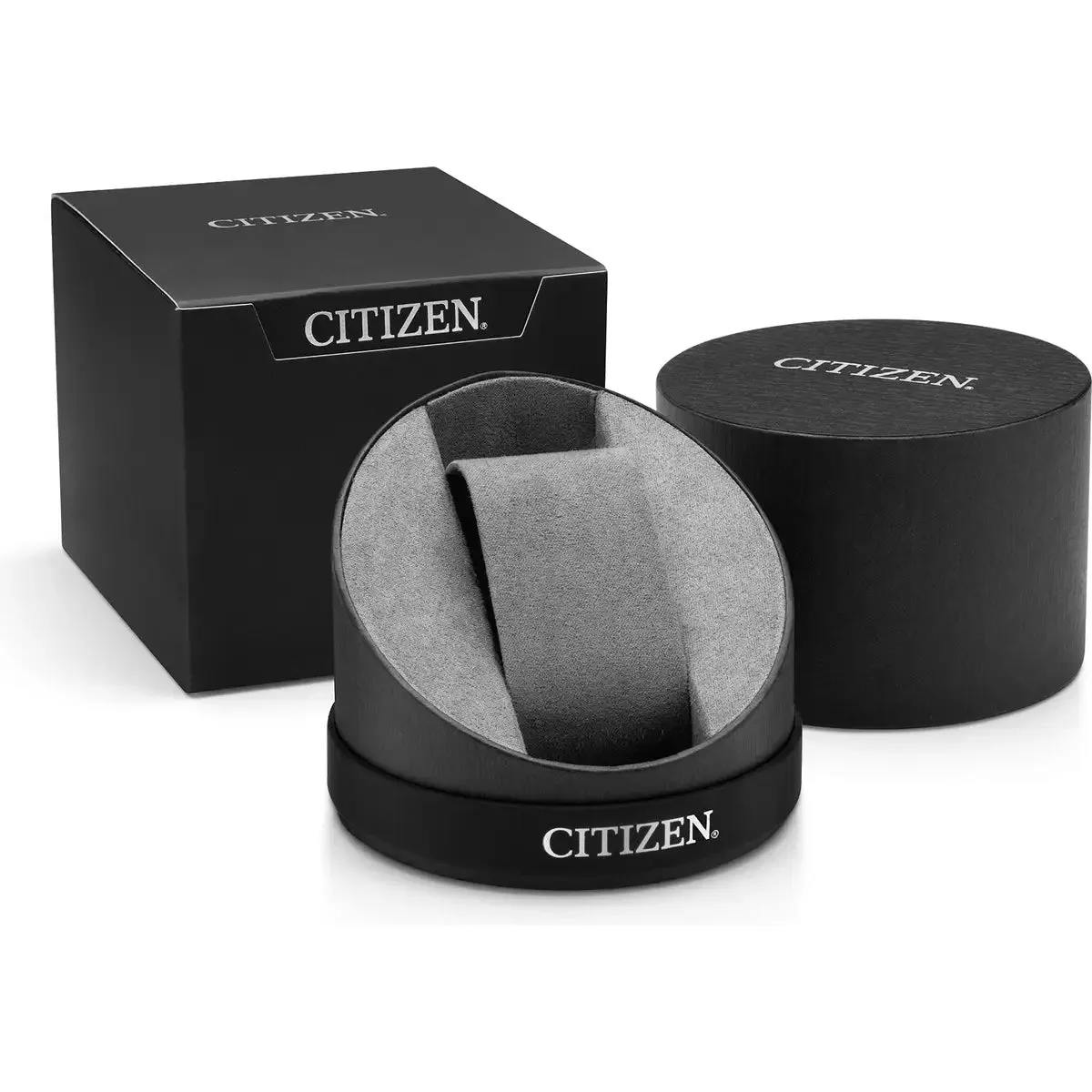 Citizen Eco-Drive Mens Black Stainless Steel Watch