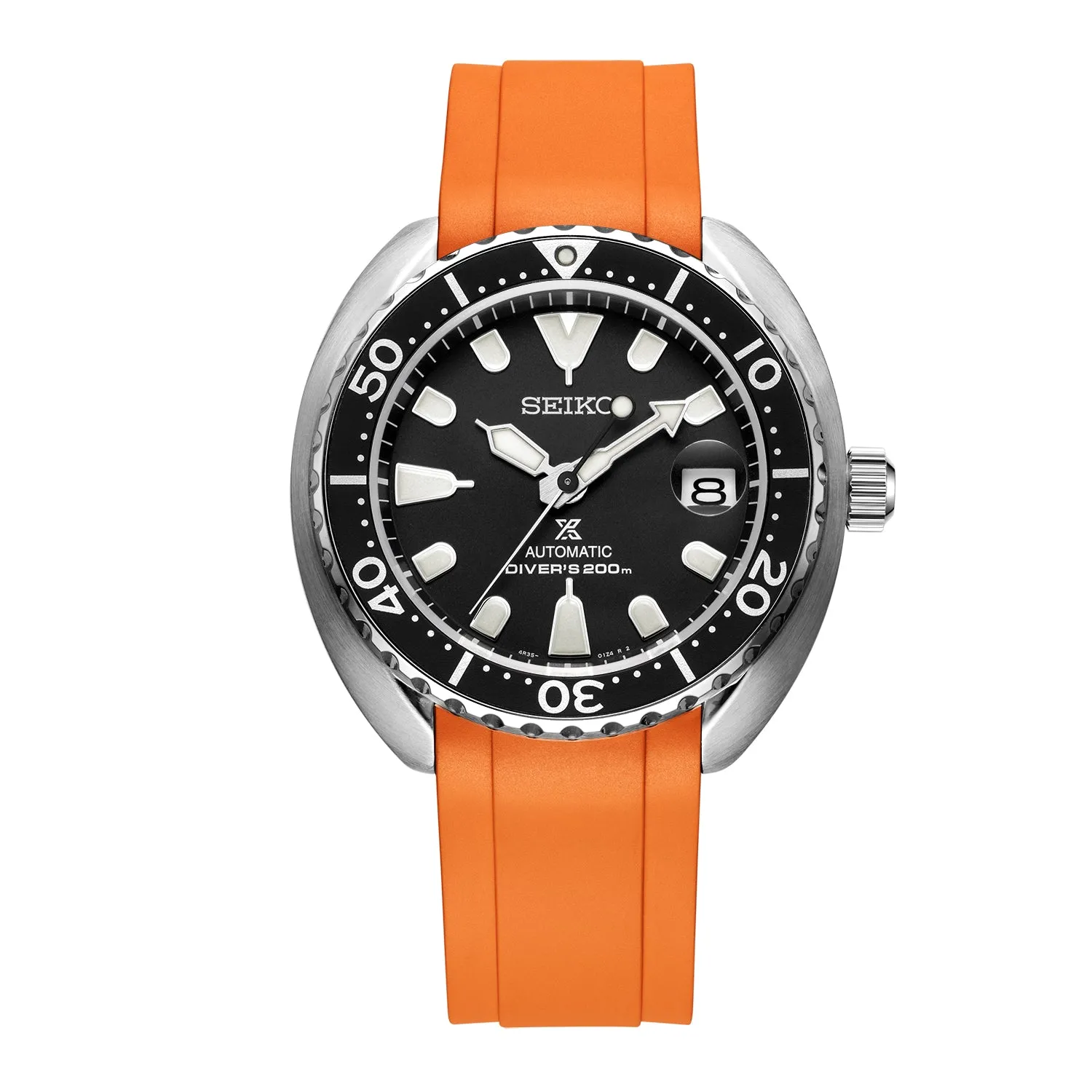 CURVED END RUBBER STRAP FOR SEIKO Mini Turtle SERIES (CB13)