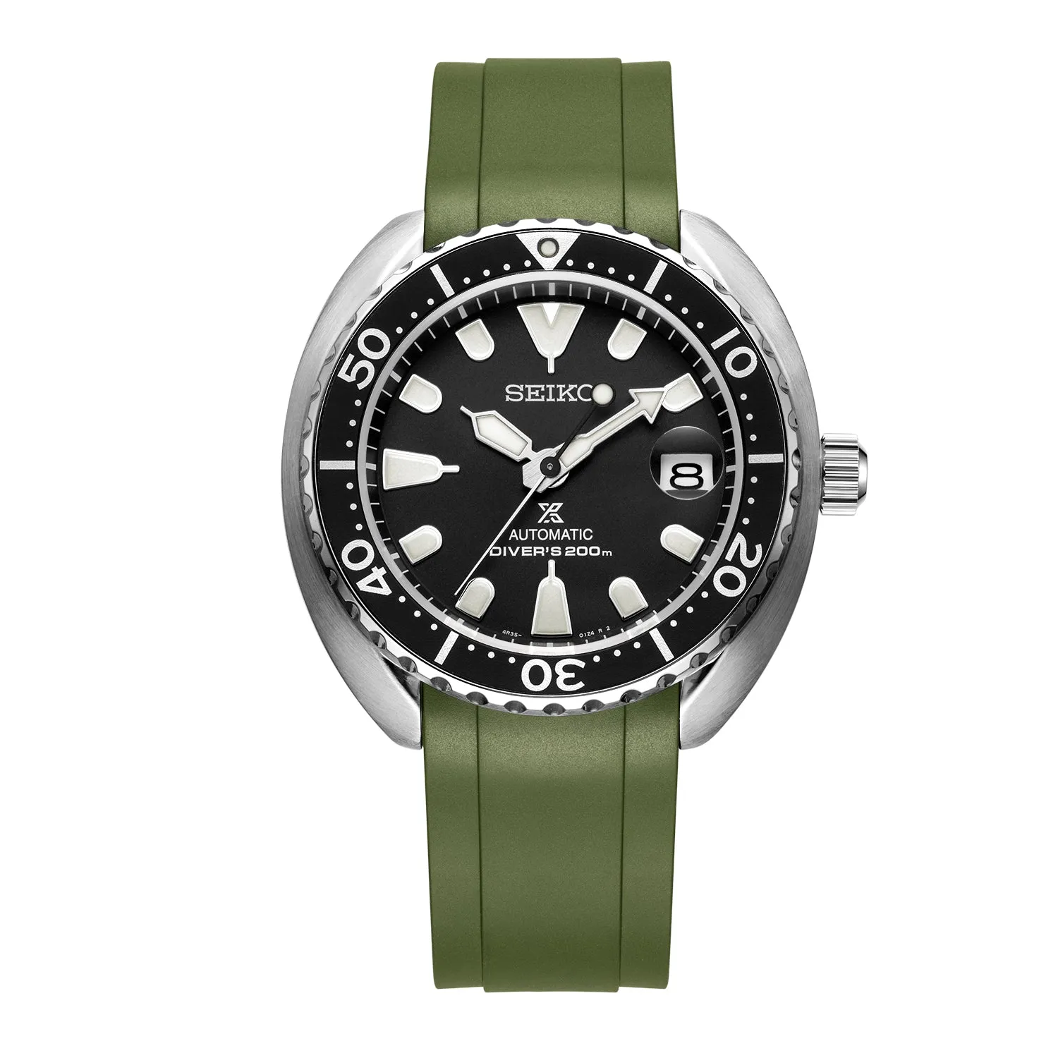 CURVED END RUBBER STRAP FOR SEIKO Mini Turtle SERIES (CB13)