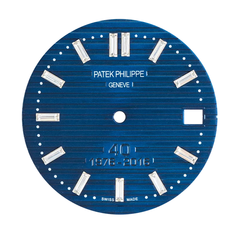 Custom Blue/Diamond Dial for Patek Philippe Nautilus 5711