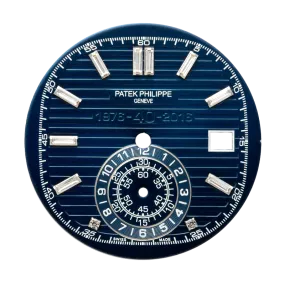 Custom Blue/Diamond Dial for Patek Philippe Nautilus 5980