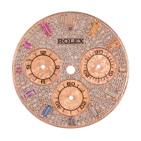 Custom Diamond Paved/Rainbow Dial for Rolex Daytona