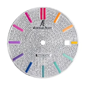 Custom Diamond-Paved/Rainbow Dial for Royal Oak 41mm