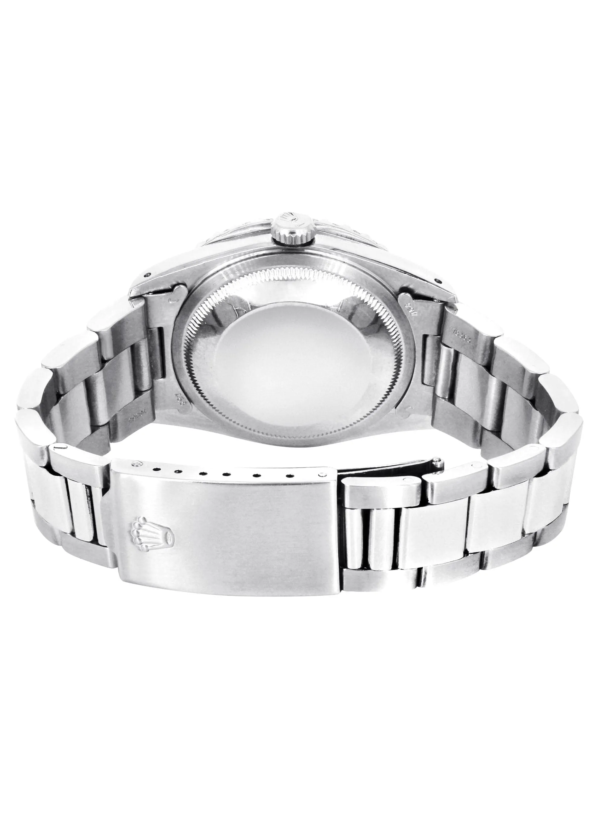Diamond Mens Rolex Datejust Watch 16200 | 36Mm | Custom Erotic Dial | Oyster Band