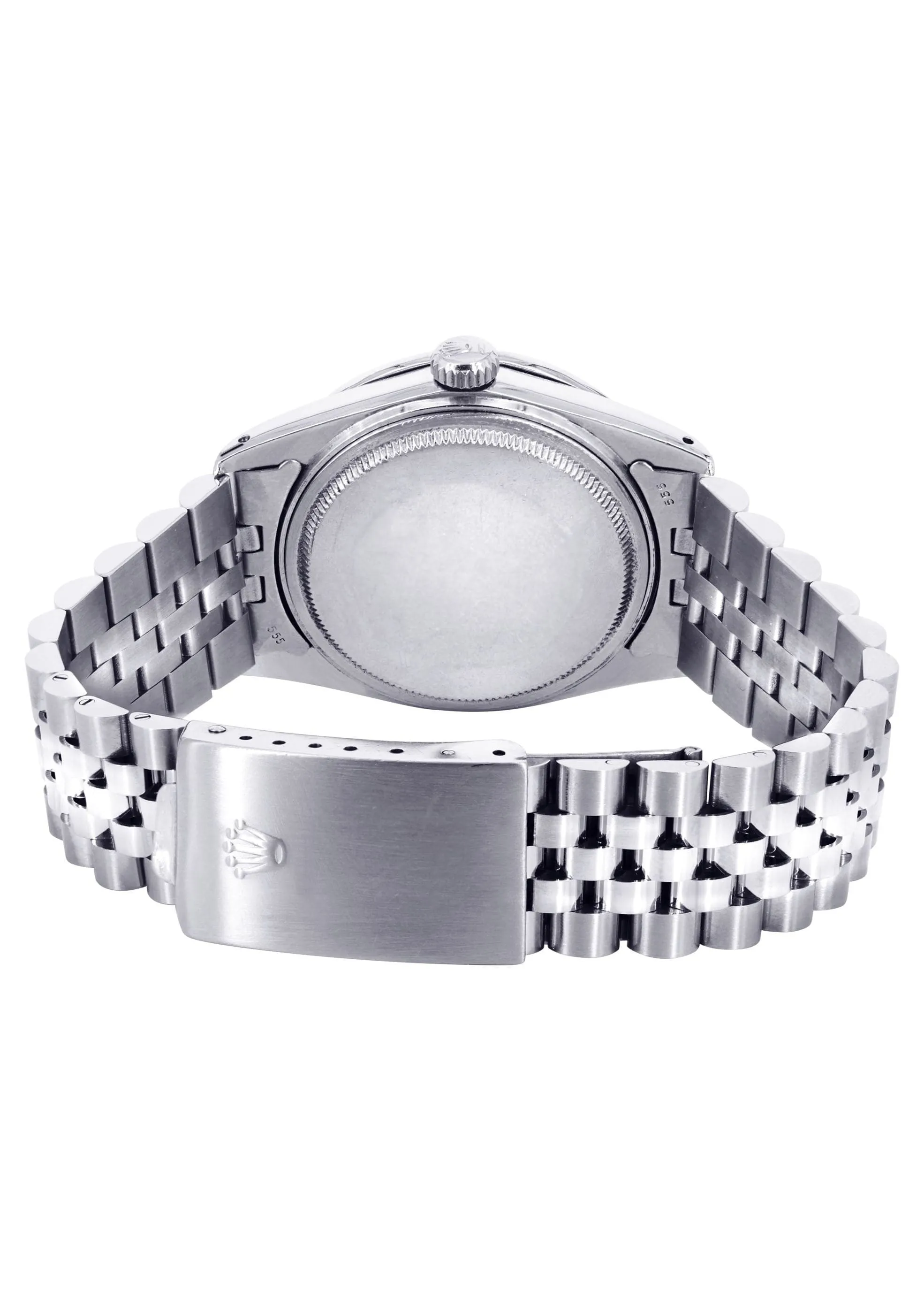 Diamond Mens Rolex Datejust Watch 16200 | 36Mm | "Who Cares I'm Already Late" Custom Dial | Jubilee Band