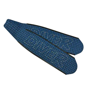 DiveR Blue Carbon Long Blade Fins