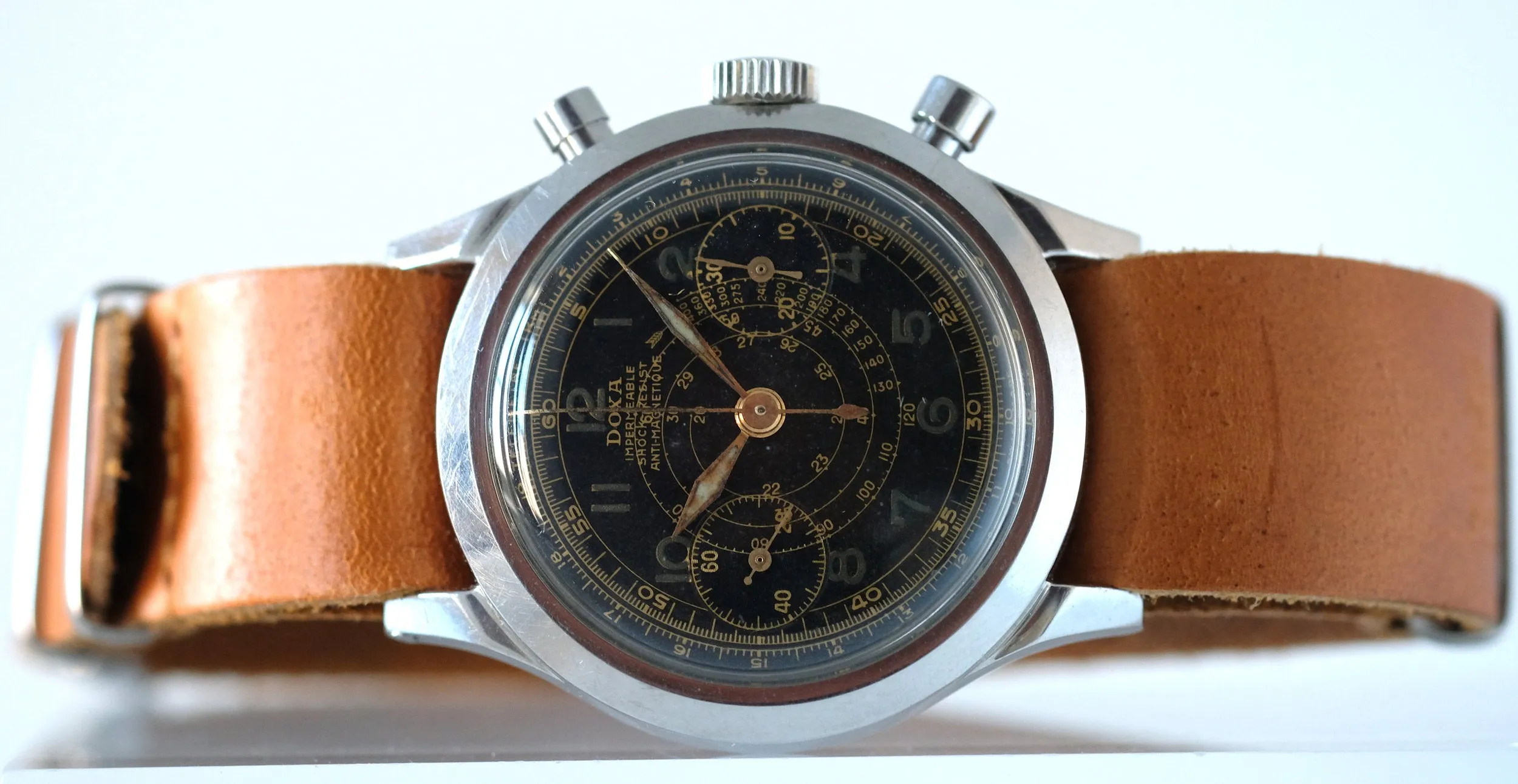 Doxa Oversized Chronograph with Gilt Dial