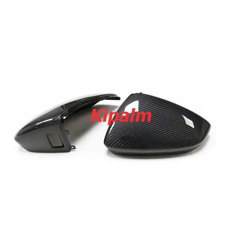 Dry Carbon Fiber Repalcement Side Rearview Mirror Cover for  Audi A3 S3 2021-2022 LHD Car Exterior