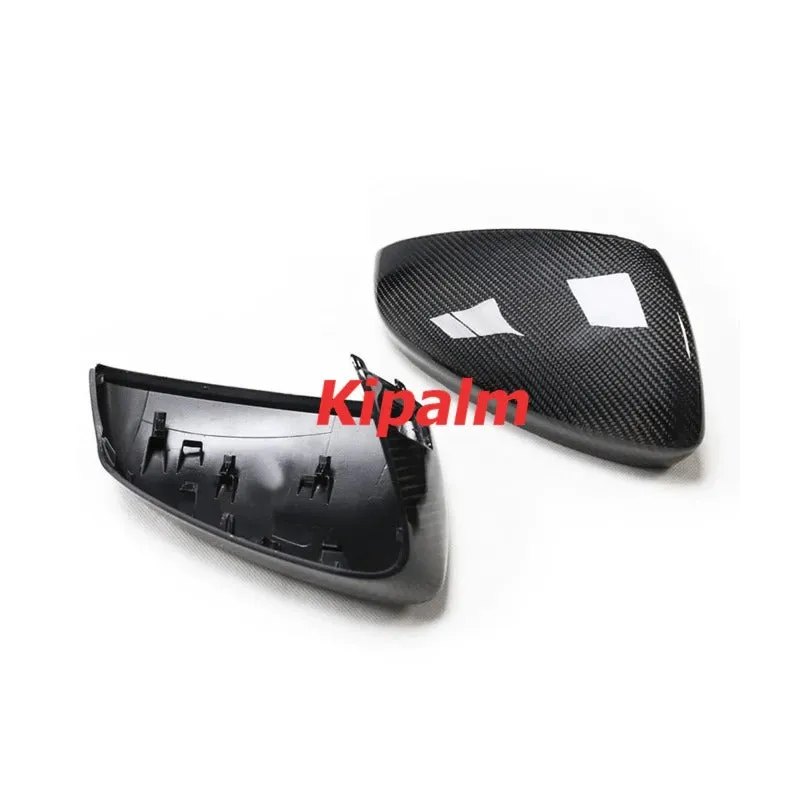 Dry Carbon Fiber Repalcement Side Rearview Mirror Cover for  Audi A3 S3 2021-2022 LHD Car Exterior