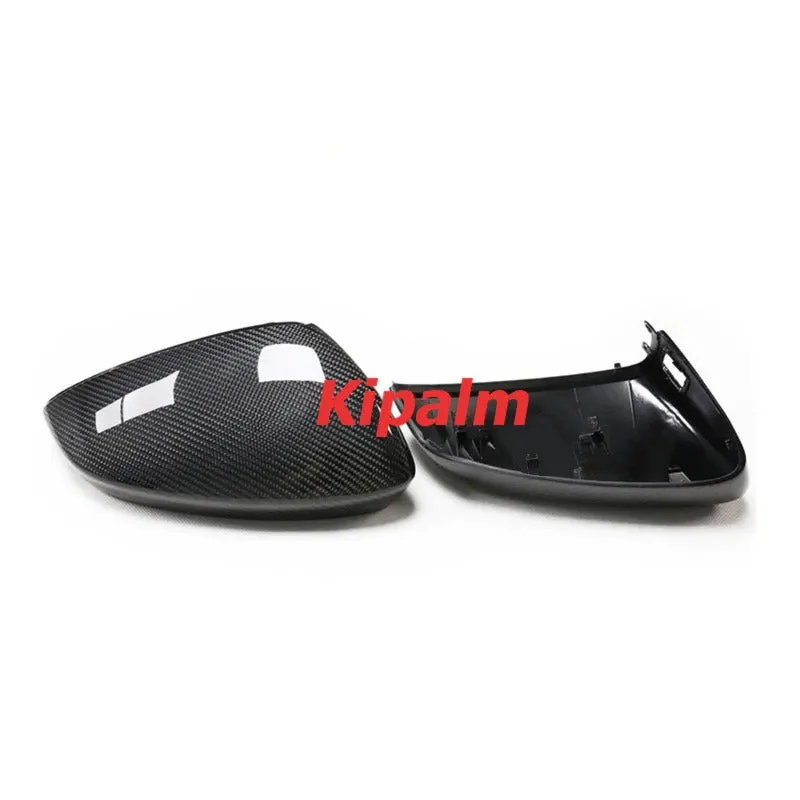 Dry Carbon Fiber Repalcement Side Rearview Mirror Cover for  Audi A3 S3 2021-2022 LHD Car Exterior