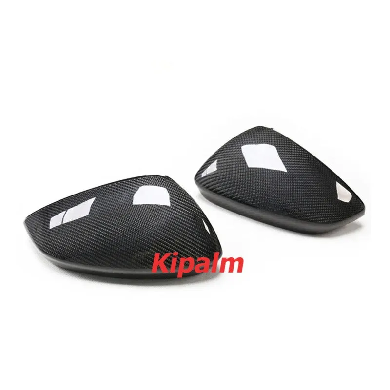 Dry Carbon Fiber Repalcement Side Rearview Mirror Cover for  Audi A3 S3 2021-2022 LHD Car Exterior