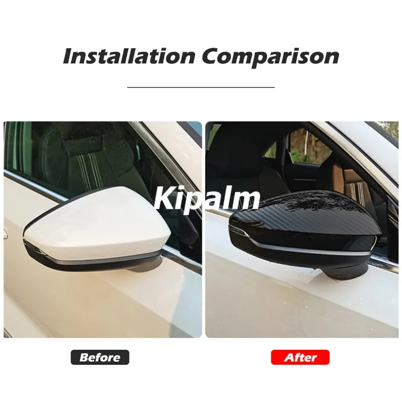 Dry Carbon Fiber Repalcement Side Rearview Mirror Cover for  Audi A3 S3 2021-2022 LHD Car Exterior