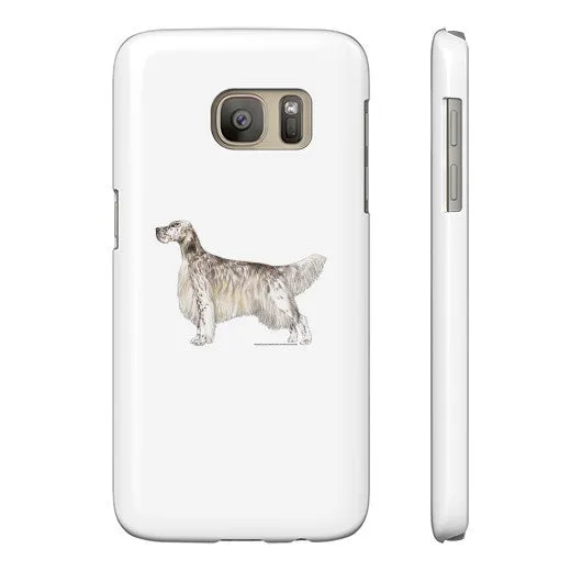 English Setter Illustration Phone Case