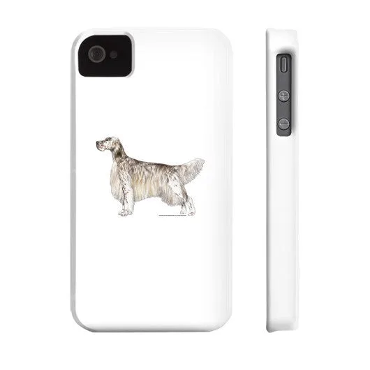 English Setter Illustration Phone Case