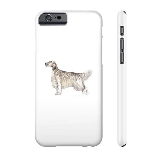 English Setter Illustration Phone Case