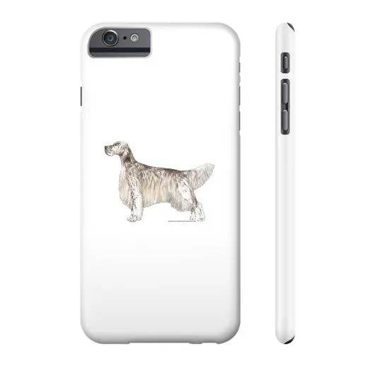 English Setter Illustration Phone Case