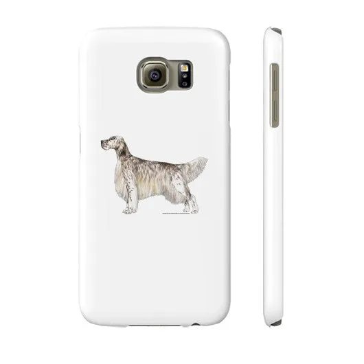 English Setter Illustration Phone Case