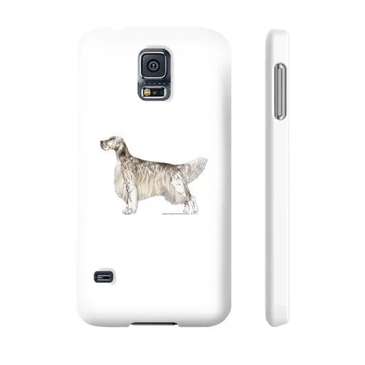 English Setter Illustration Phone Case