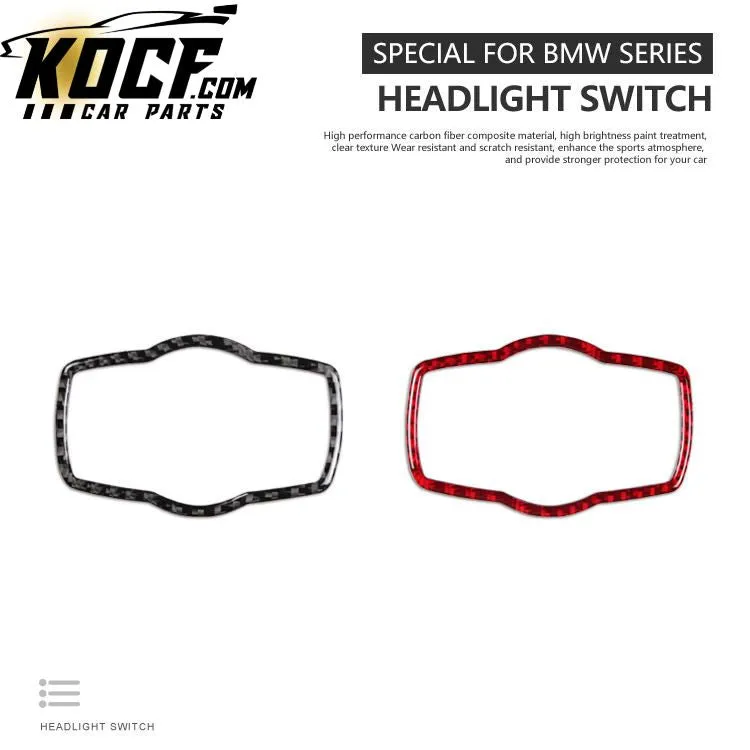 ES Modified Car Carbon Fiber Headlight Switch For BMW E90