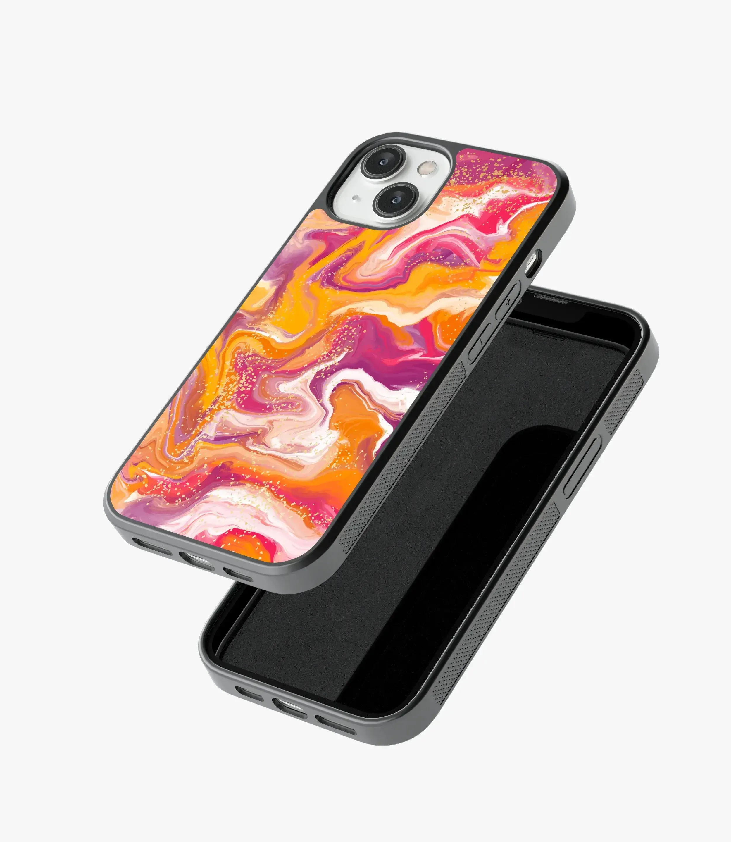 Fire Bush Marble Glass Case