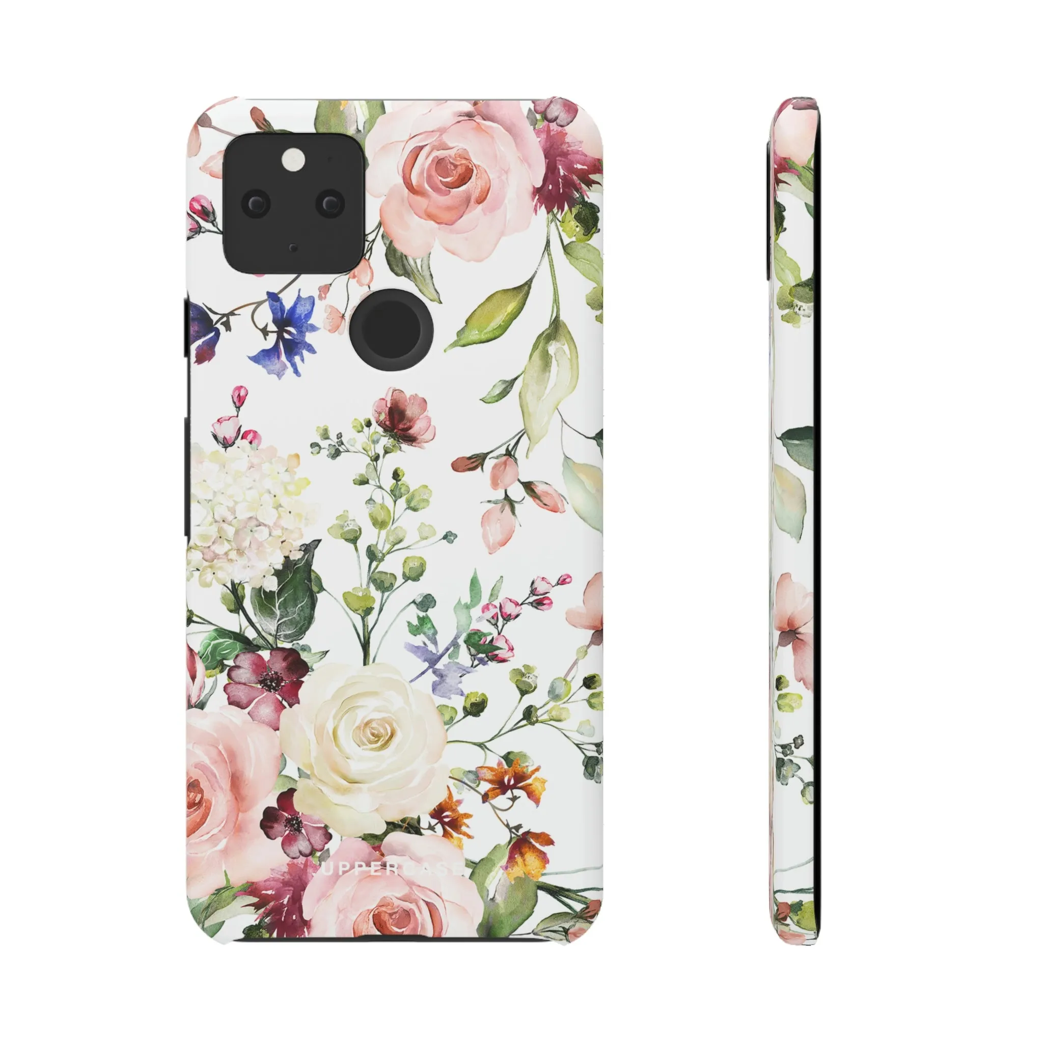 Floral Bliss - White - Snap Case