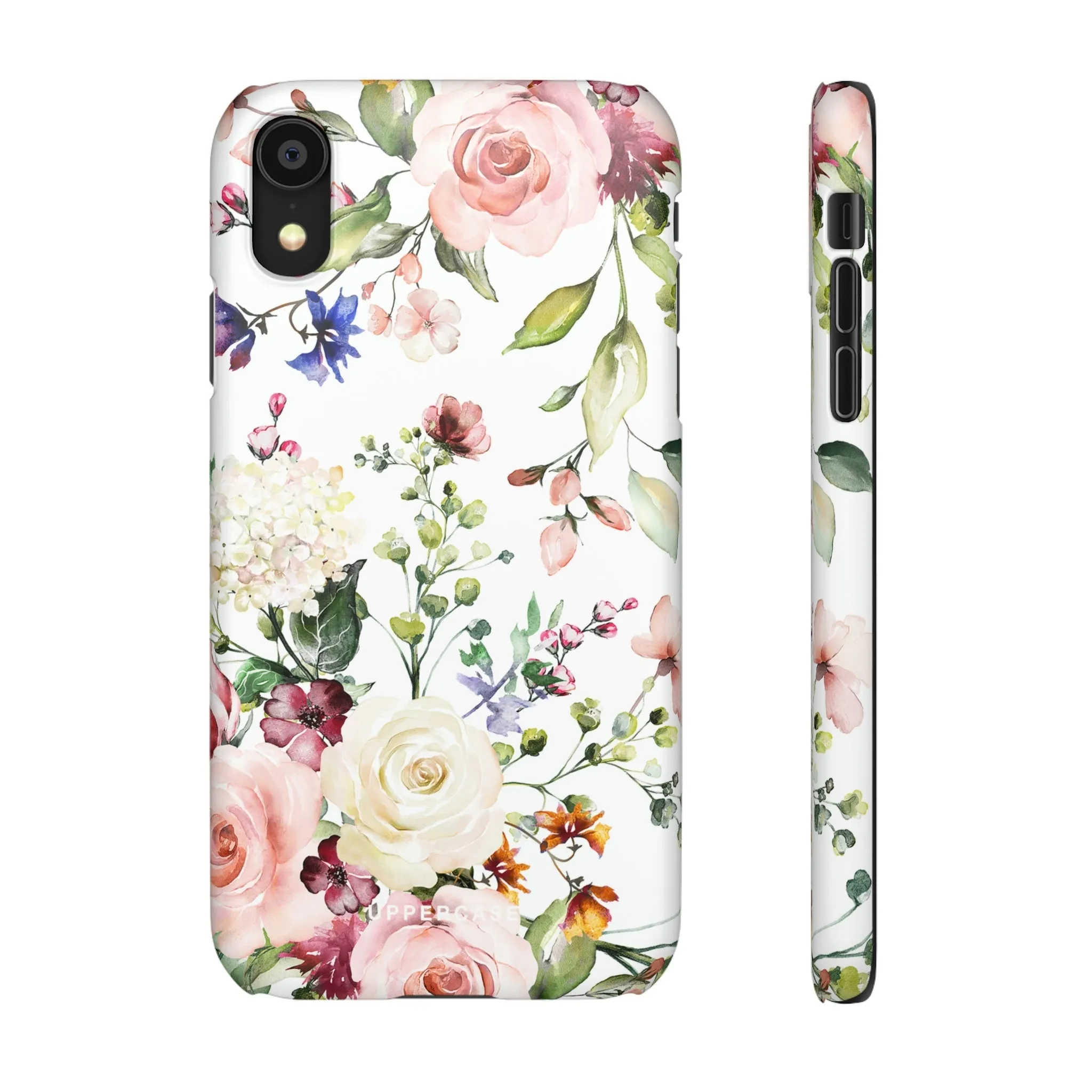 Floral Bliss - White - Snap Case
