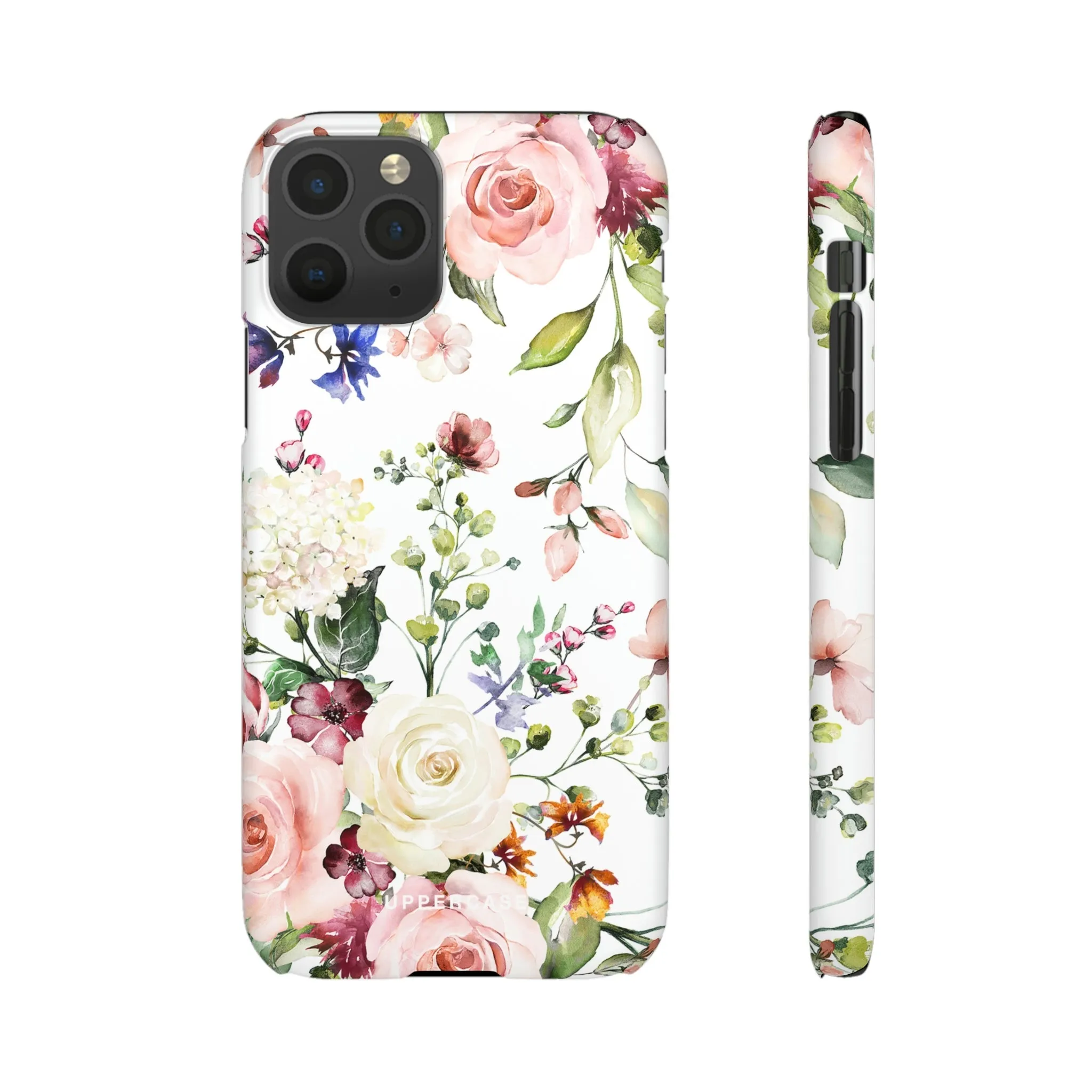 Floral Bliss - White - Snap Case