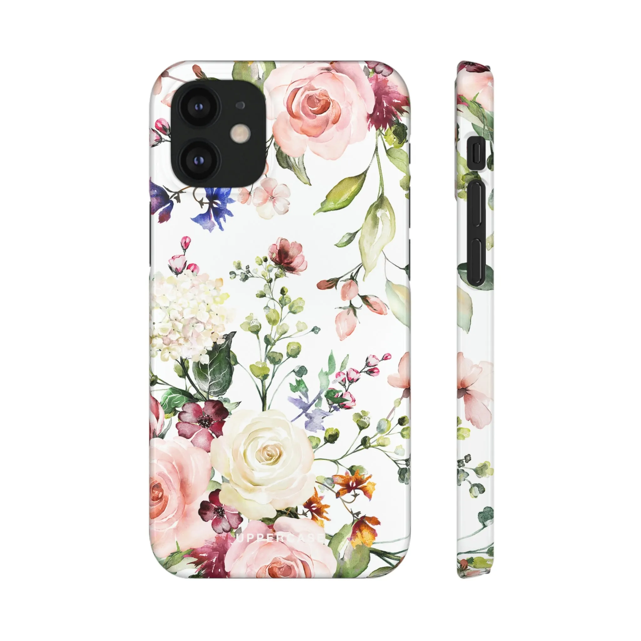 Floral Bliss - White - Snap Case