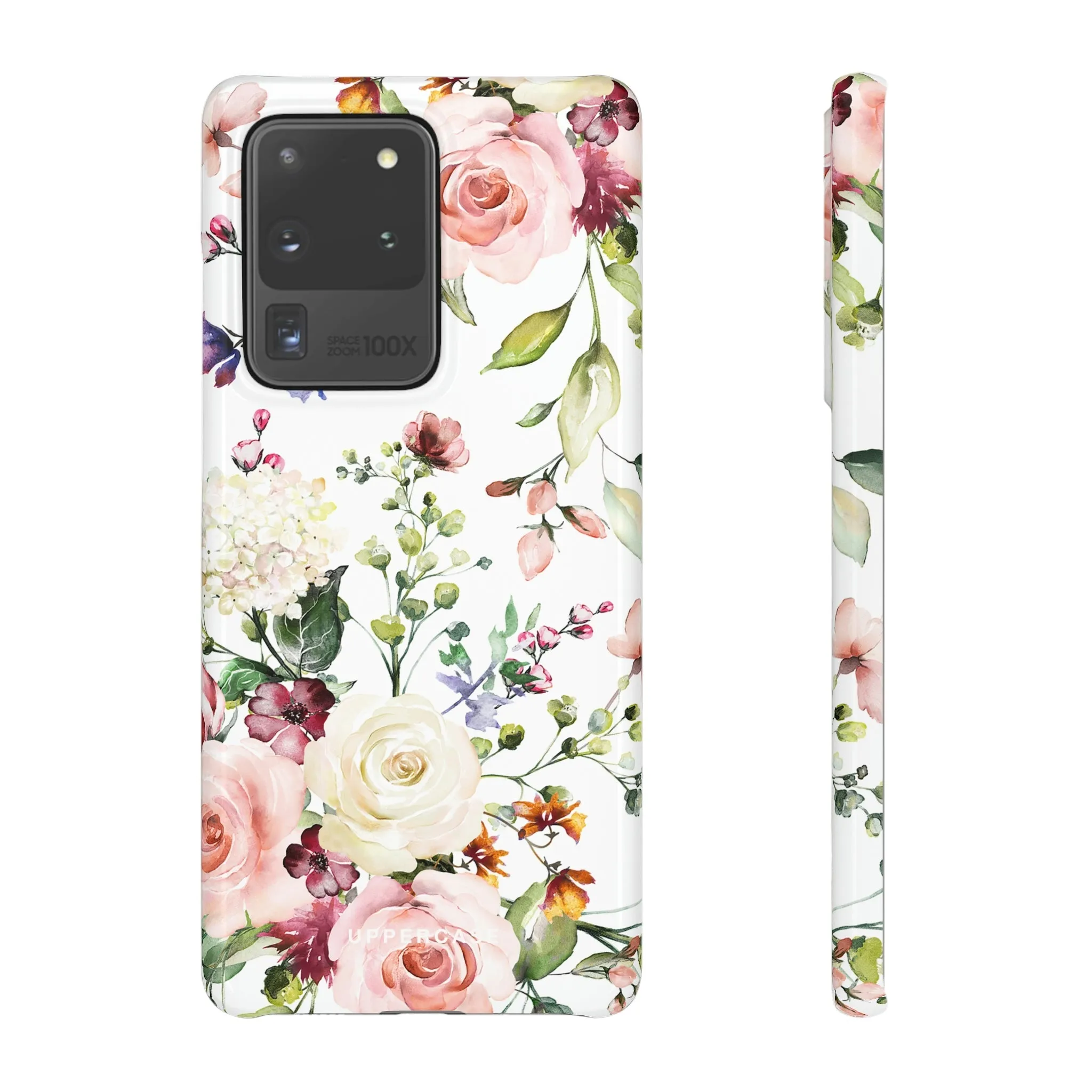 Floral Bliss - White - Snap Case