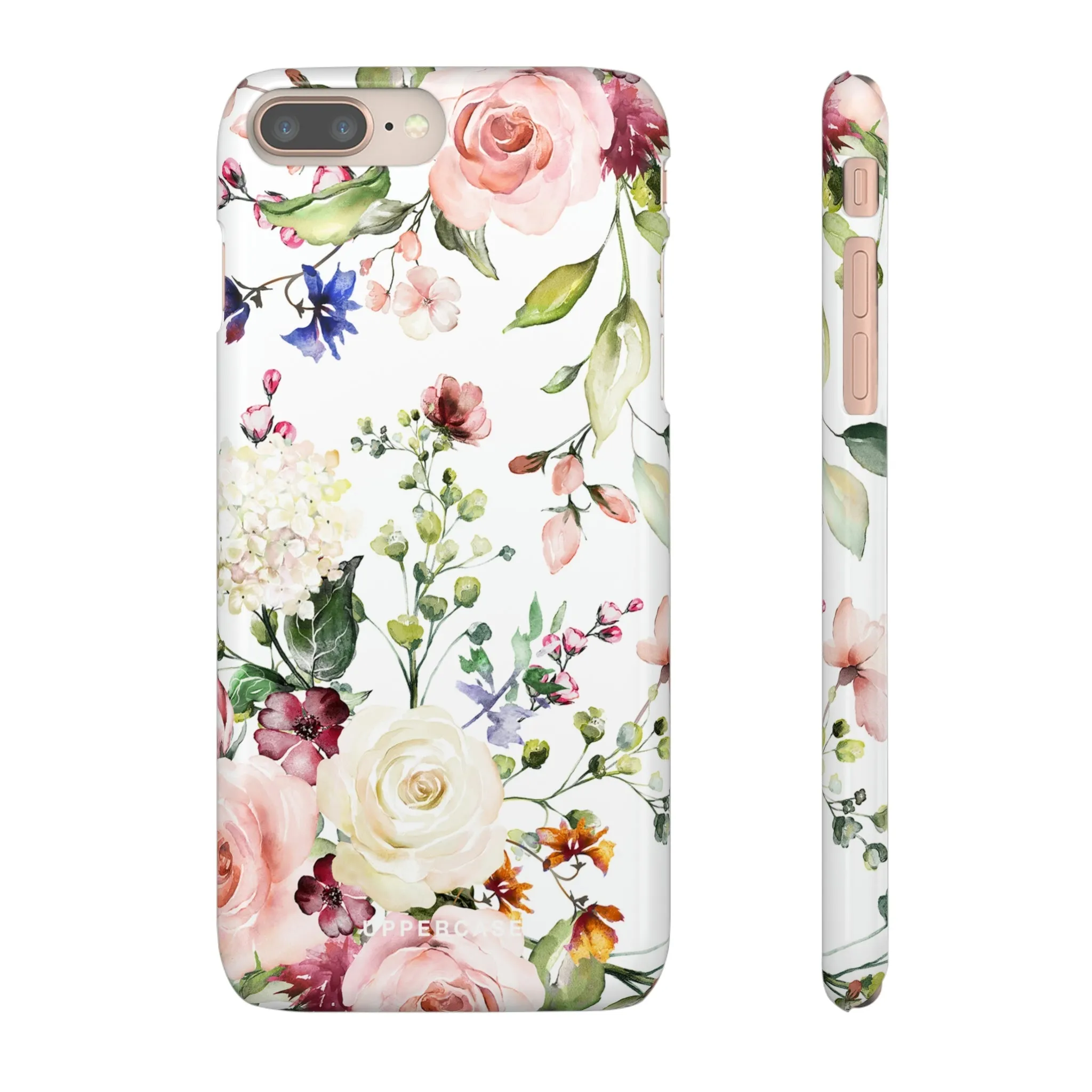 Floral Bliss - White - Snap Case